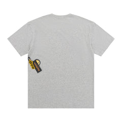 DREW HOUSE T Shirts Stylish grey pure cotton texture