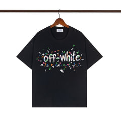 OFF WHITE T SHIRTS High-quality pure cotton high-street style