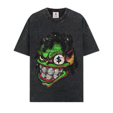 BIG FACE T shirts Pure Cotton High-Street Fashion