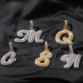 Jewelry Hip Hop Jala Letter Pendant Copper Inlaid Zircon Full Diamond Necklace Word Up Spectrum