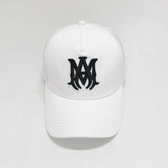 Amiri Hat Peaked Cap Sunshade Beach Casual Hat Adjustable Metal Lock Baseball Cap