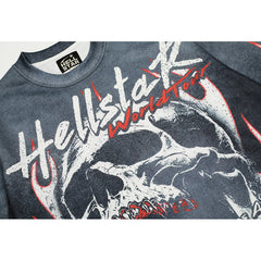 Hellstar Long Sleeve Shirts Hip-hop loose oversize High-quality pure cotton high-street clothing