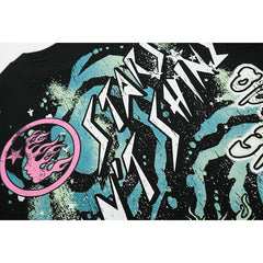 Hellstar T-shirt Direct Printing Pattern High-quality pure cotton high-street clothing