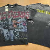 Valeforever Vale T Shirts Black pure cotton with a gradient washed finish and textured feel.