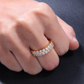 Rings Fashion Double Row Zircon Ring St. Valentine's