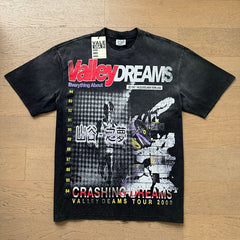 Valeforever Vale T Shirts Washed black with a distressed finish