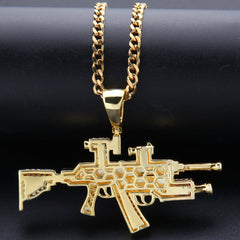 Jewelry Copper Zircon Sniper Rifle Pendant Armament Spectrum