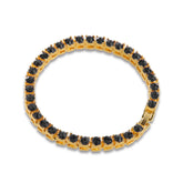 Bracelet Hip Hop Rhinestone Alloy Bracelet Colored Rhinestone Tennis Bracelet St. Valentine's