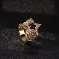 Rings Zircon Ring Sapphire Pentagram Ring St. Valentine's