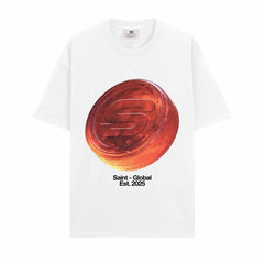 BIG FACE T shirts Pure Cotton High-Street Fashion