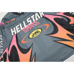 Hellstar Long Sleeve Shirts Hip-hop loose oversize High-quality pure cotton high-street clothing