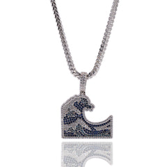 Jewelry Micro-set Zircon Kanagawa Surfing Color Zircon Spectrum