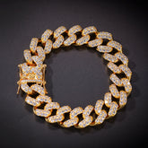 Bracelet Hip Hop Bracelet with Zircon Full Diamonds Cuban Bracelet St. Valentine's Spectrum