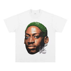 BIG FACE T shirts Pure Cotton High-Street Fashion