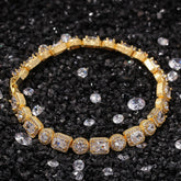 Bracelet Hip Hop Bracelet Square Round Copper with Zircon St. Valentine's Spectrum