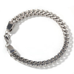 Bracelet Hip Hop Simple 6mm Stainless Steel Bracelet Vintage St. Valentine's Spectrum