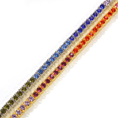 Bracelet Hip Hop 4mm Alloy Diamond Bracelet Bracelet Spectrum Jesus Pieces