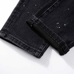 Mens trendy purple jeans 100% cotton Jeans #PU140