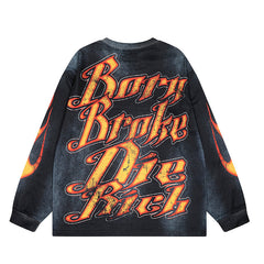 Hellstar Long Sleeve Shirts Hip-hop loose oversize High-quality pure cotton high-street clothing