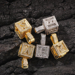 Jewelry necklace micro-inlaid zircon dice square hip-hop necklace wholesale Spectrum Royalty Jesus Pieces
