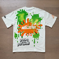Hellstar T Shirts Retro style high street trend High-quality pure cotton high-street clothing