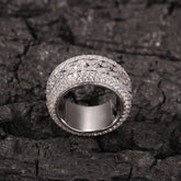 Rings Hip Hop Micro Zircon Rotatable Cuban Ring Spectrum Royalty