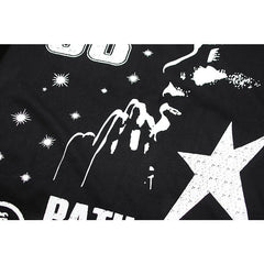 Hellstar T Shirts Retro style high street trend High-quality pure cotton high-street clothing