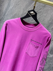 CHH Heart Long Sleeve Shirt Unisex Fashion Loose Long Sleeve Shirt