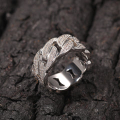 Rings Hip Hop Zircon Cuban Ring Couple Spectrum St. Valentine's