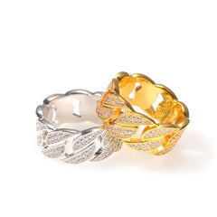 Rings Hip Hop Zircon Cuban Ring Couple Spectrum St. Valentine's