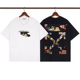 OFF WHITE T SHIRTS High-quality pure cotton high-street style