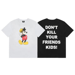 Revenge T Shirts High-quality streetwear with trendy Painted decoration