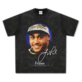 BIG FACE T shirts Pure Cotton High-Street Fashion