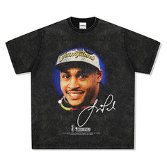 BIG FACE T shirts Pure Cotton High-Street Fashion