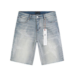 Mens trendy purple jeans 100% cotton Denim Shorts #PU528
