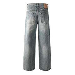 Mens trendy purple jeans 100% cotton Rhinestones #101