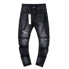Mens trendy purple jeans 100% cotton Jeans #PU128