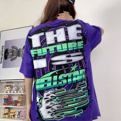 Hellstar T Shirt Creative Cartoon Portrait Printing High-quality pure cotton high-street clothing