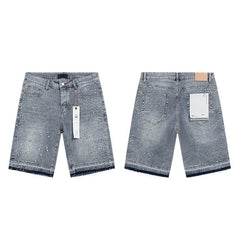 Mens trendy purple jeans 100% cotton Denim Shorts #PU533