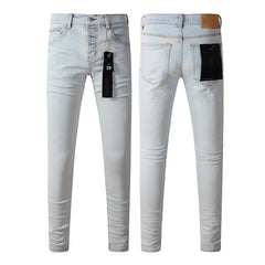 Mens trendy purple jeans 100% cotton Pure Cotton High Street Trend