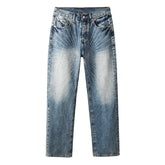 Mens trendy purple jeans 100% cotton Jeans Rhinestones #9138