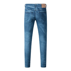 Mens trendy purple jeans 100% cotton Pure Cotton High Street Trend