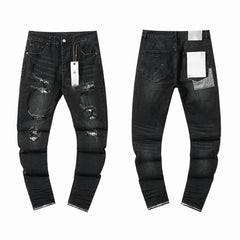 Mens trendy purple jeans 100% cotton Jeans #PU136