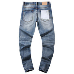 Mens trendy purple jeans 100% cotton Jeans #PU104