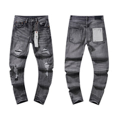 Mens trendy purple jeans 100% cotton Jeans #PU112