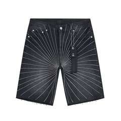 Mens trendy purple jeans 100% cotton Denim Shorts #PU531