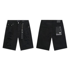 Mens trendy purple jeans 100% cotton Denim Shorts #PU502
