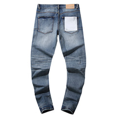 Mens trendy purple jeans 100% cotton Jeans #PU103