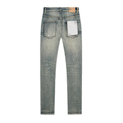 Mens trendy purple jeans 100% cotton Jeans #PU141