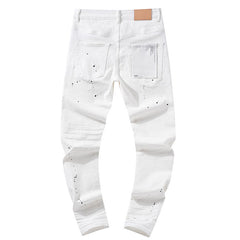 Mens trendy purple jeans 100% cotton Jeans #PU105